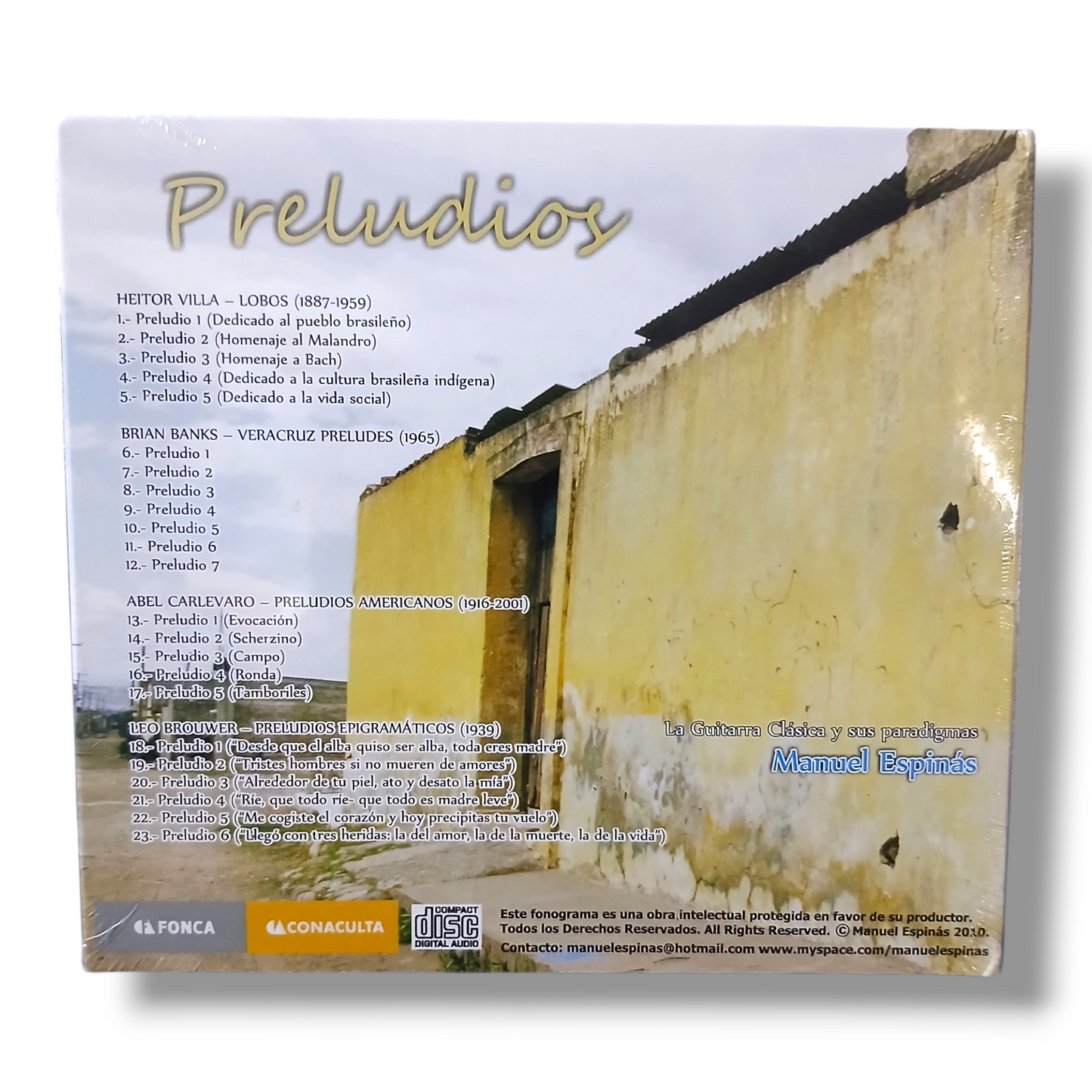 Cd Disco Compacto Preludios Manuel Espinas