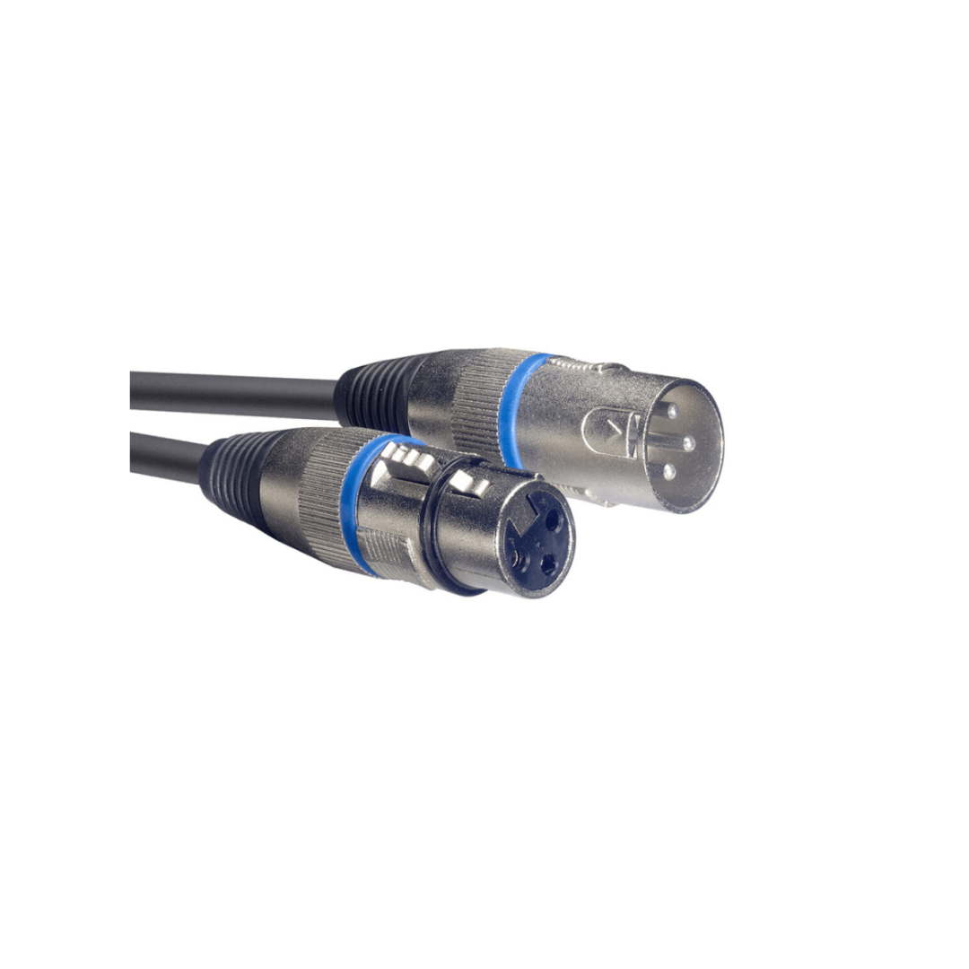 Cable De Micrófono XLR / XLR (M / F), 6 M, Stagg Anillo Azul SMC6 BL