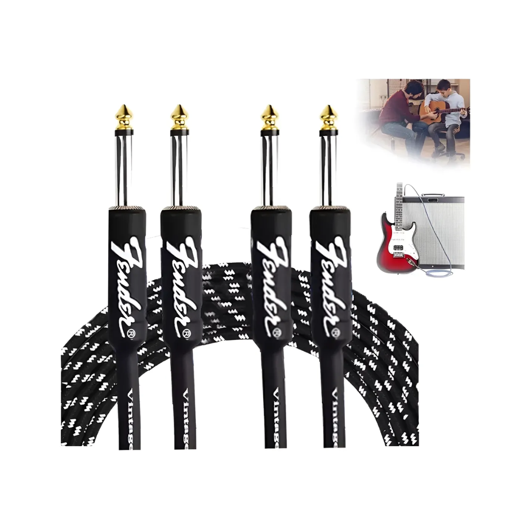 Cable para instrumento 10 FT (3 Metros) de Tela Reforzado