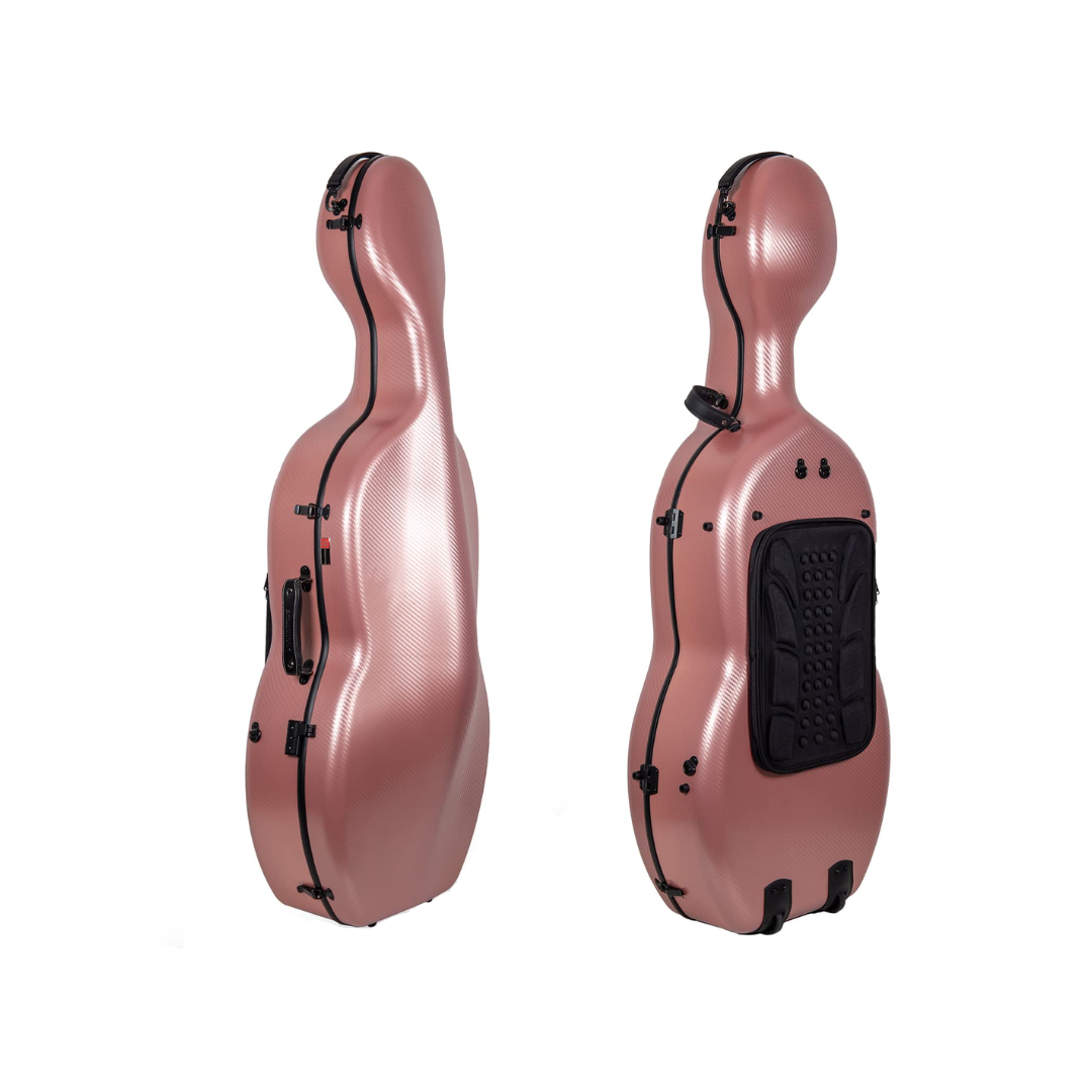 Estuche Para Cello Crossrock Polycarbon Rose Gold