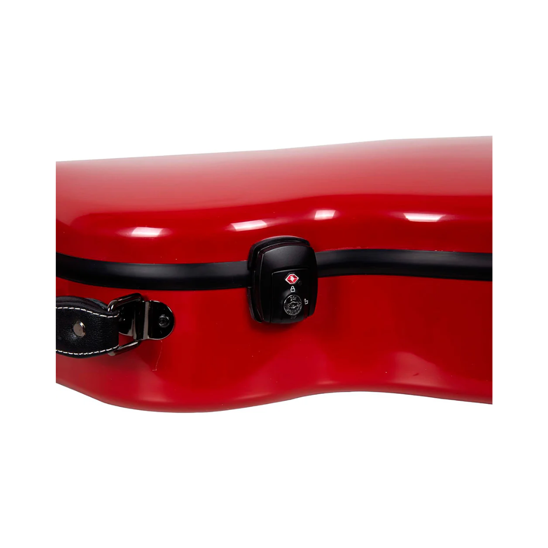 Estuche Para Guitarra Eléctrica Les Paul Crossrock Fibra de Vidrio Rojo