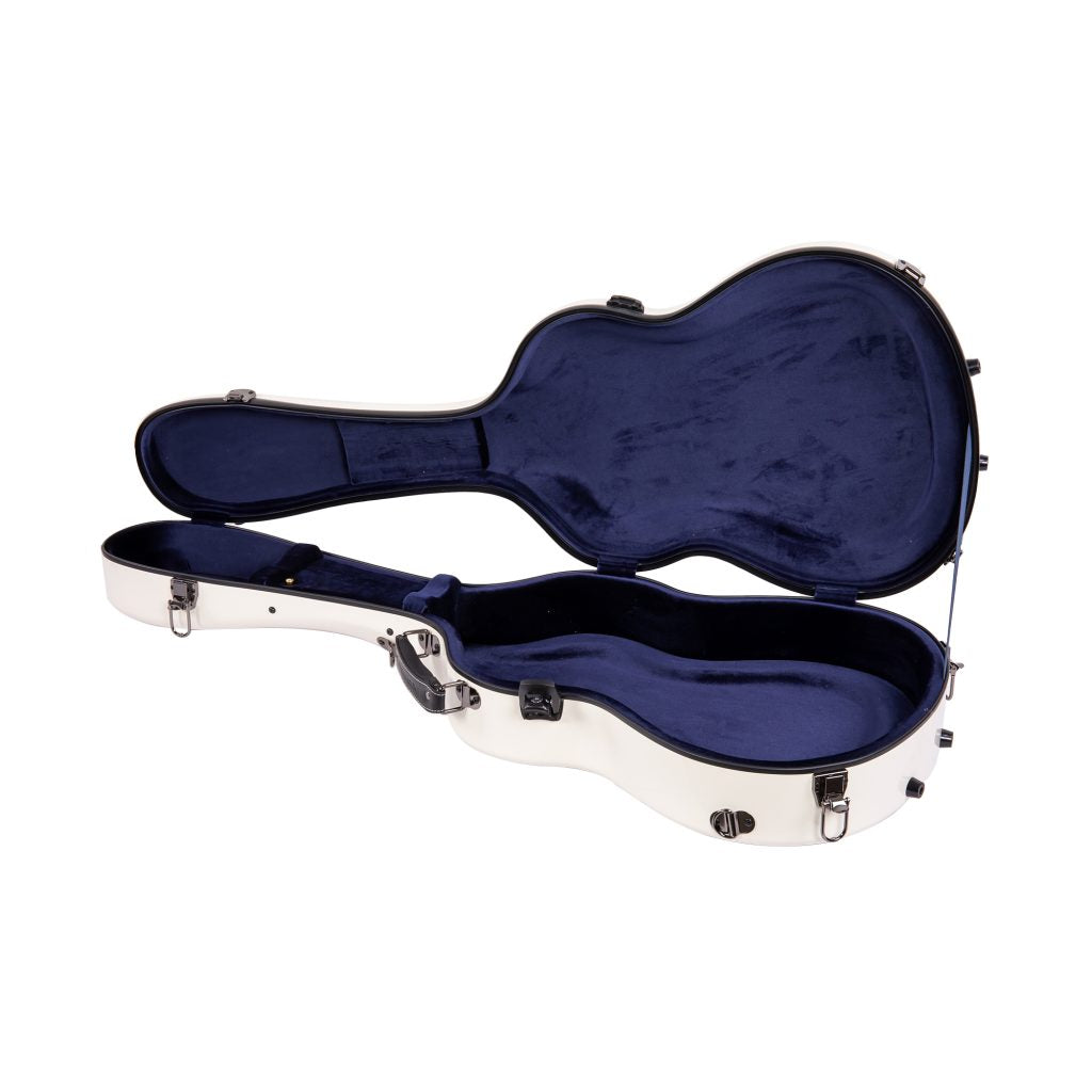Estuche Para Guitarra Clásica Crossrock Fibra de Vidrio 2.0 Milk White