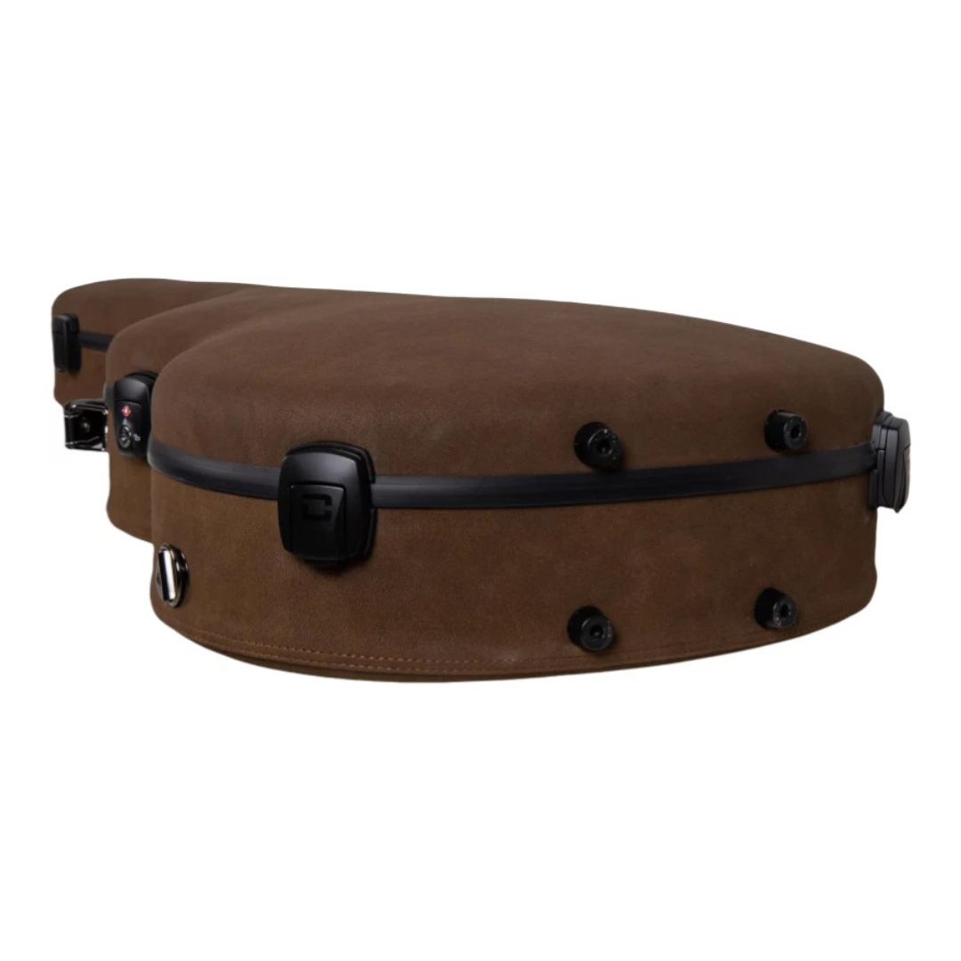 Estuche Crossrock Piel Ultra Fiberglass Vintage Brown Micro Leather Edition