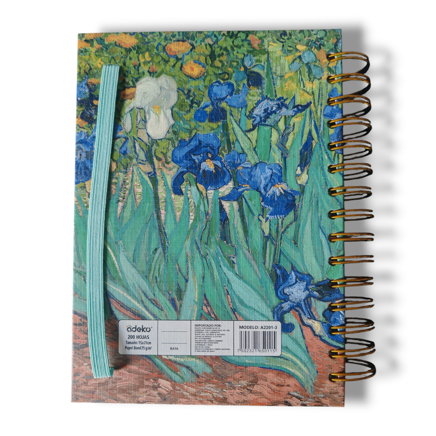 Libreta de Anotaciones Espiral Lirios