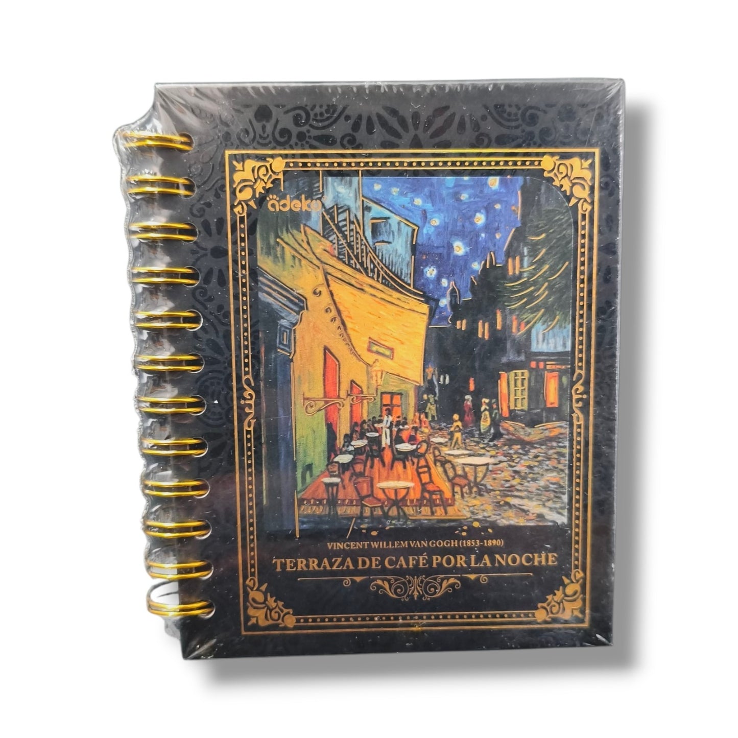 Mini Libreta de Hojas Negras con Portada de Cuadros Van Gogh
