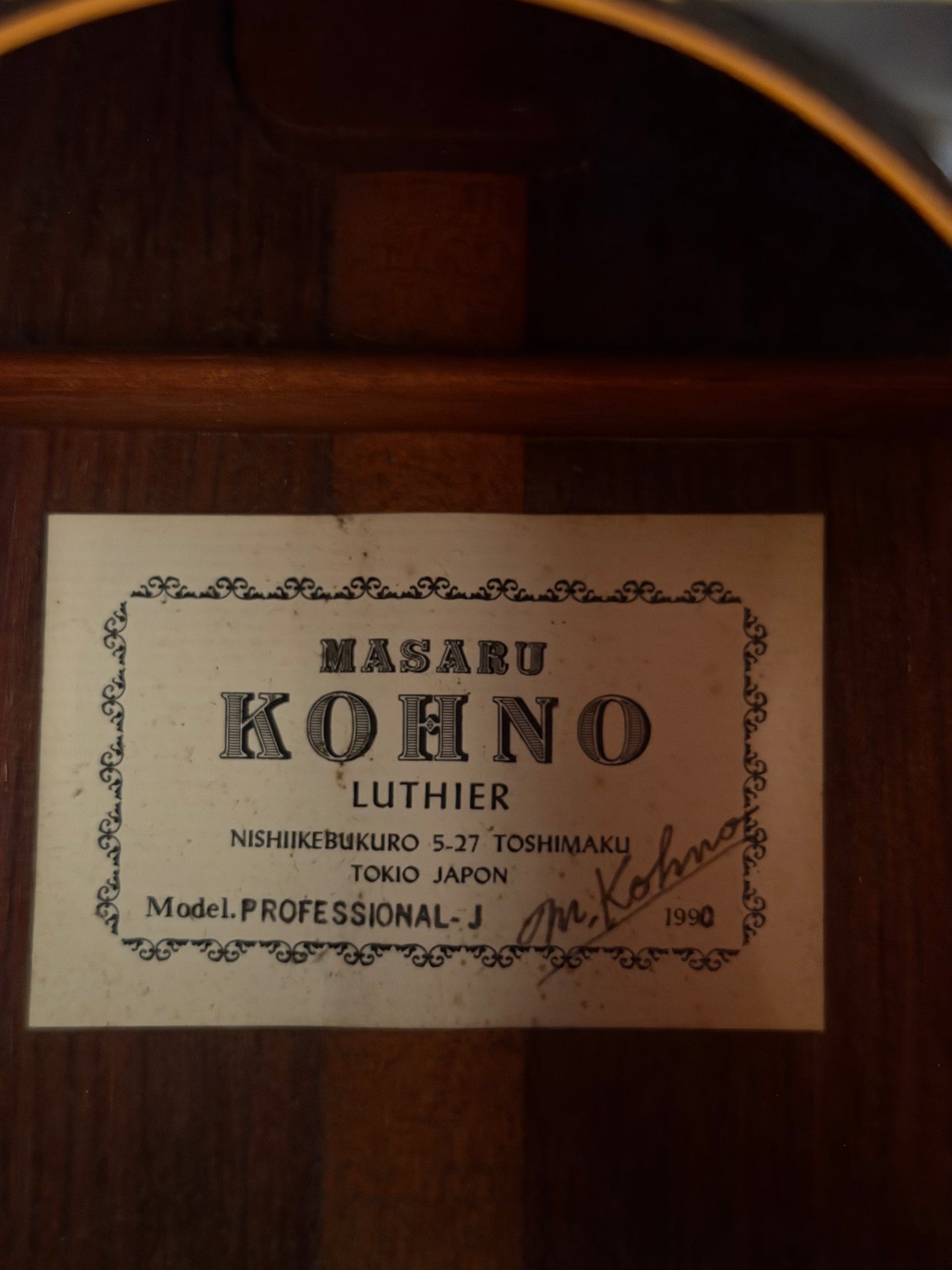 Guitarra de Concierto Masaru Kohno (Japón) Año 1990