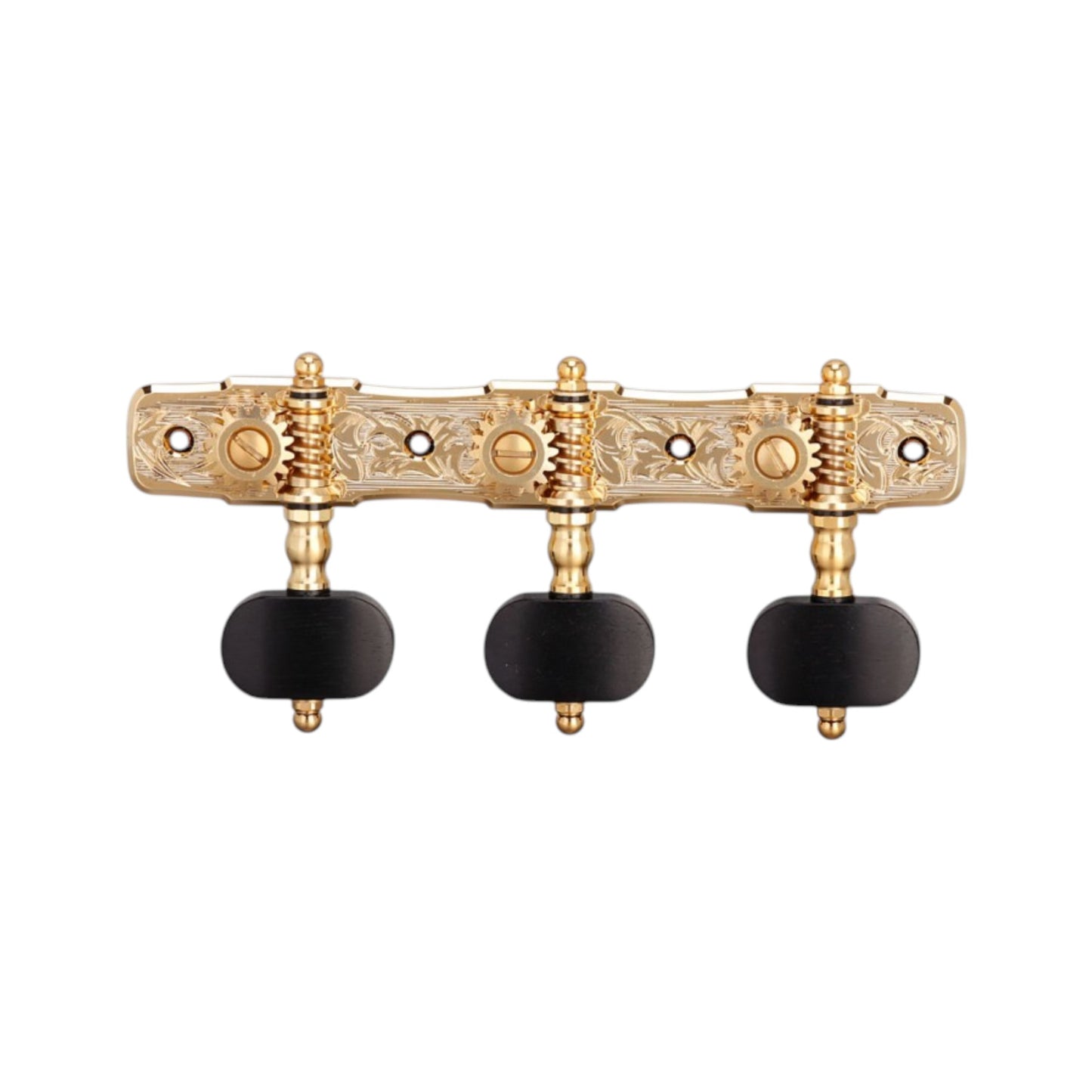 Gotoh 35ARB510C/EN Gold Maquinaria Guitarra Clásica Postes De Aluminio Negro Botones Ebano 1:16