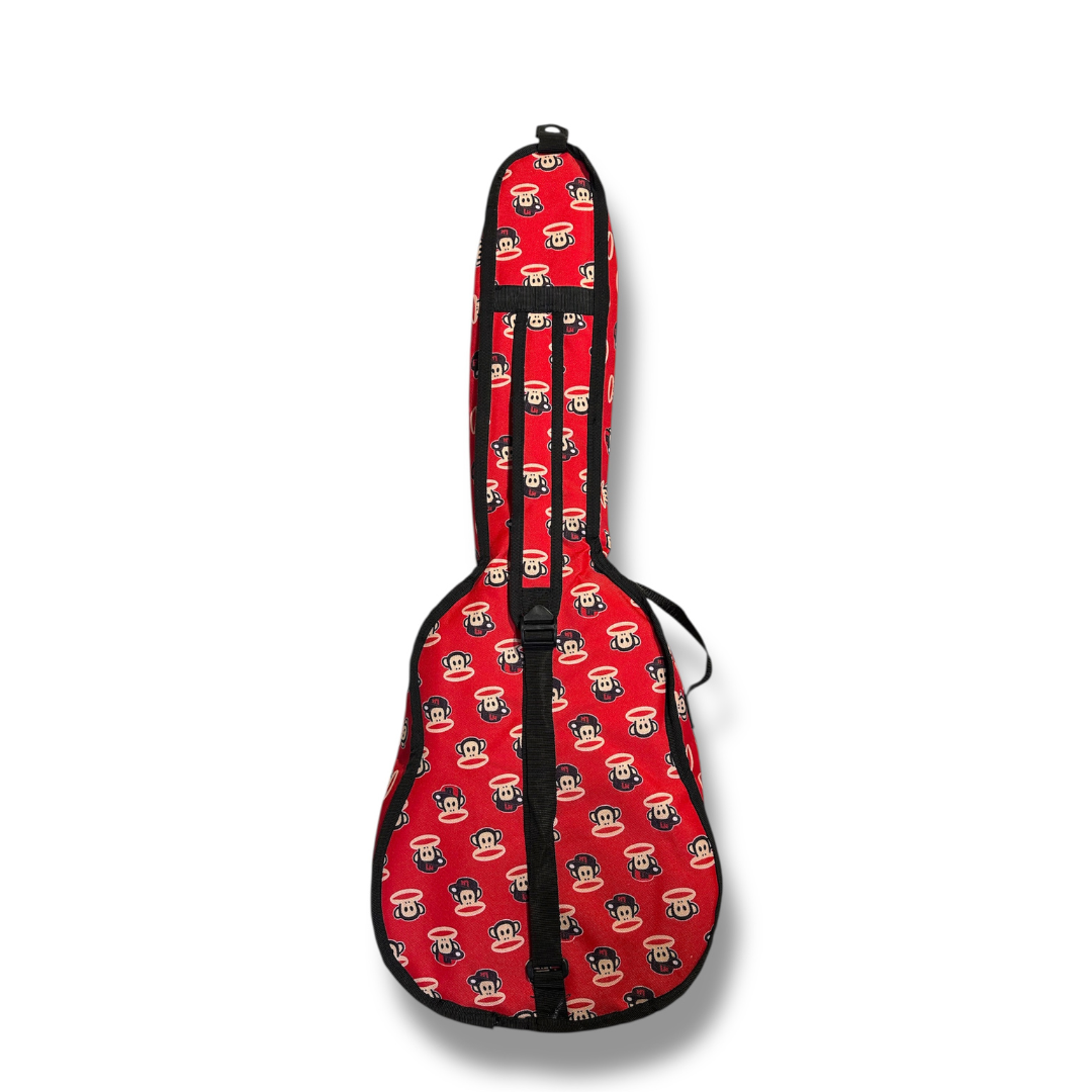 Funda Para Bajito Guitarra Infantil Diseño Changuito Roja
