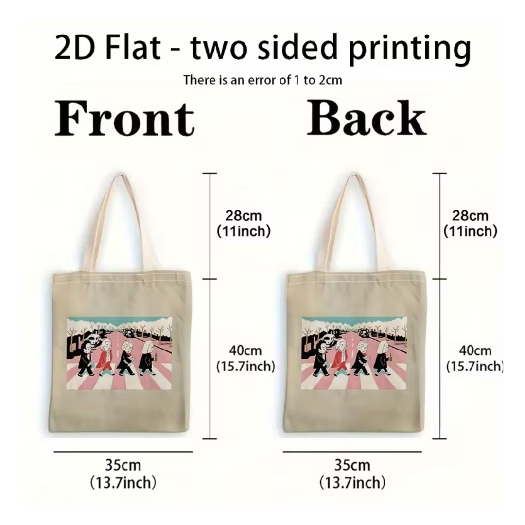 Tote Bag Bolso Compositores Clásicos Estilo The Beatles