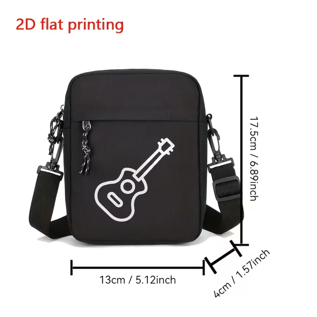 Bolso de Hombre Diseño Guitarra Minimalista