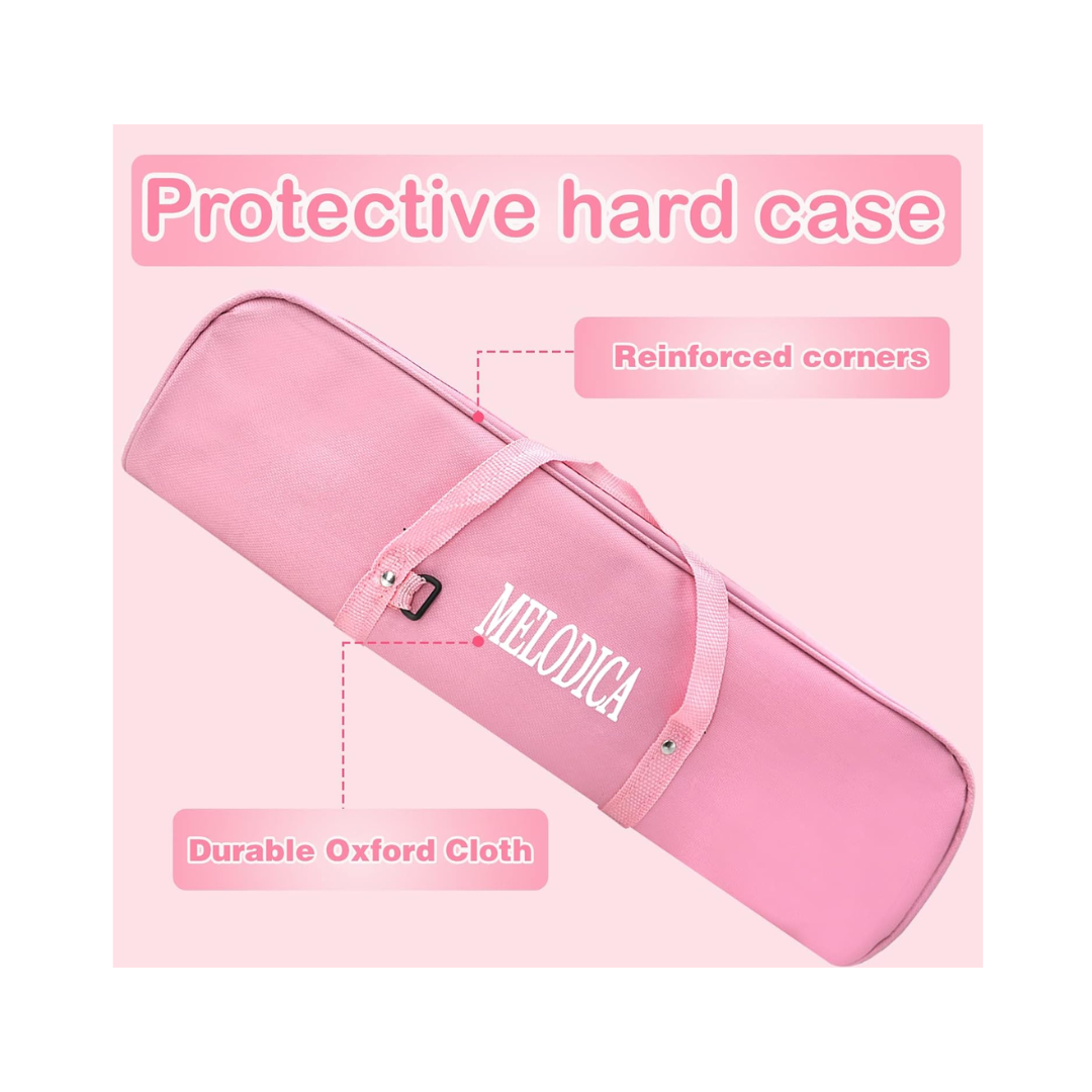Melódica de 37 Teclas con Funda Rosa