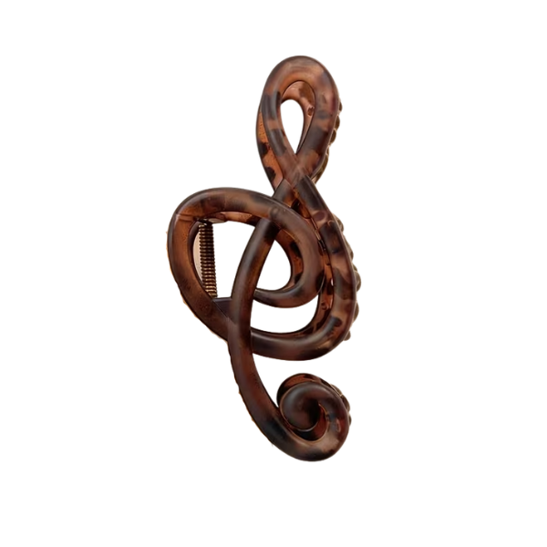 Pinza para Cabello Clave de Sol Animal Print