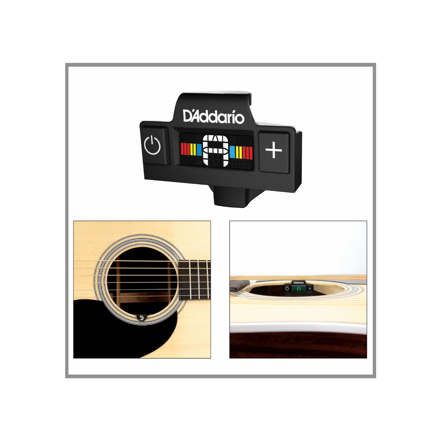 Micro Afinador Daddario de Boca Para Guitarra Micro Soundhole Tuner PW-CT-15