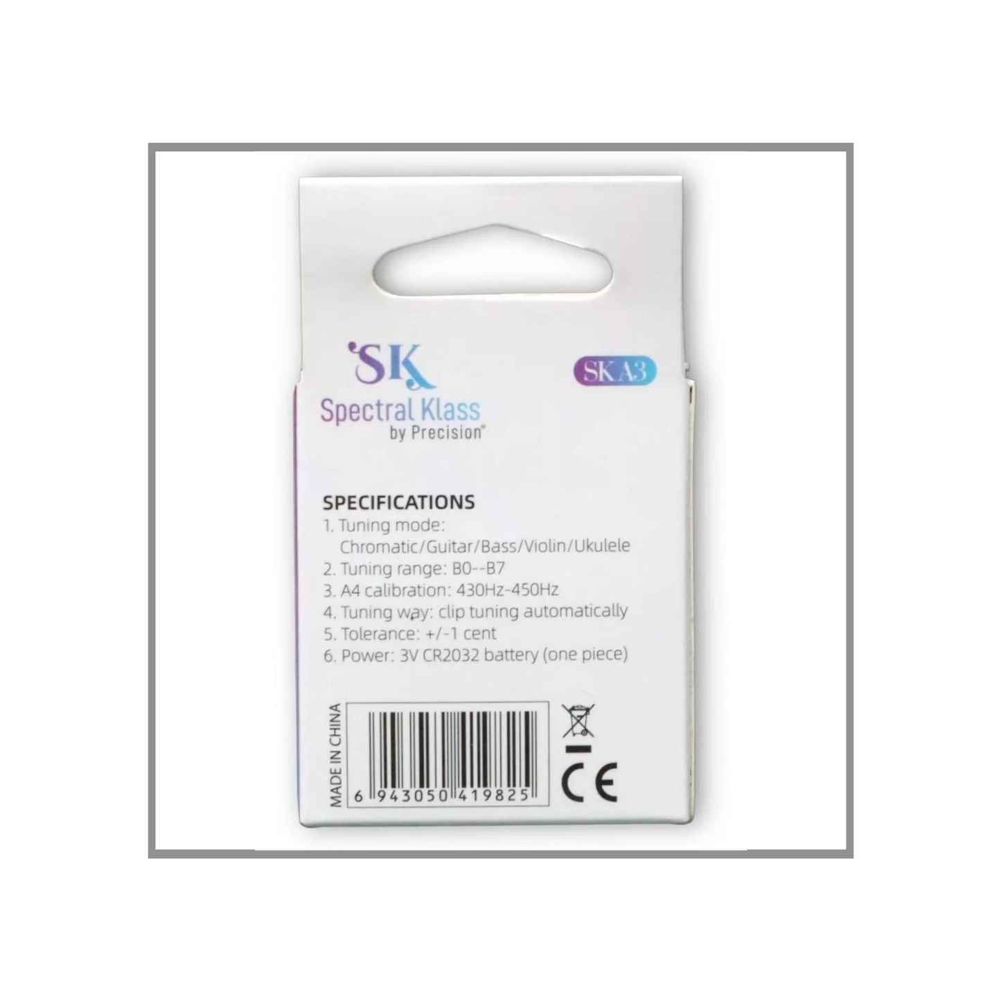 Spectral Klass Afinador Guitarra Clip SK-A3