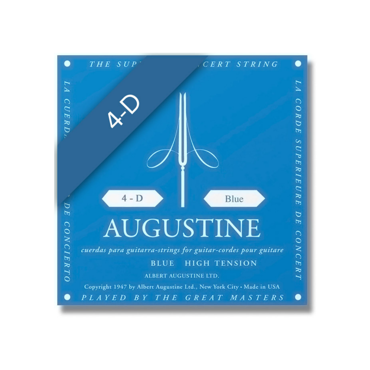 Cuerda Cuarta Augustine Blue 4ª Cuerda (D) .0305