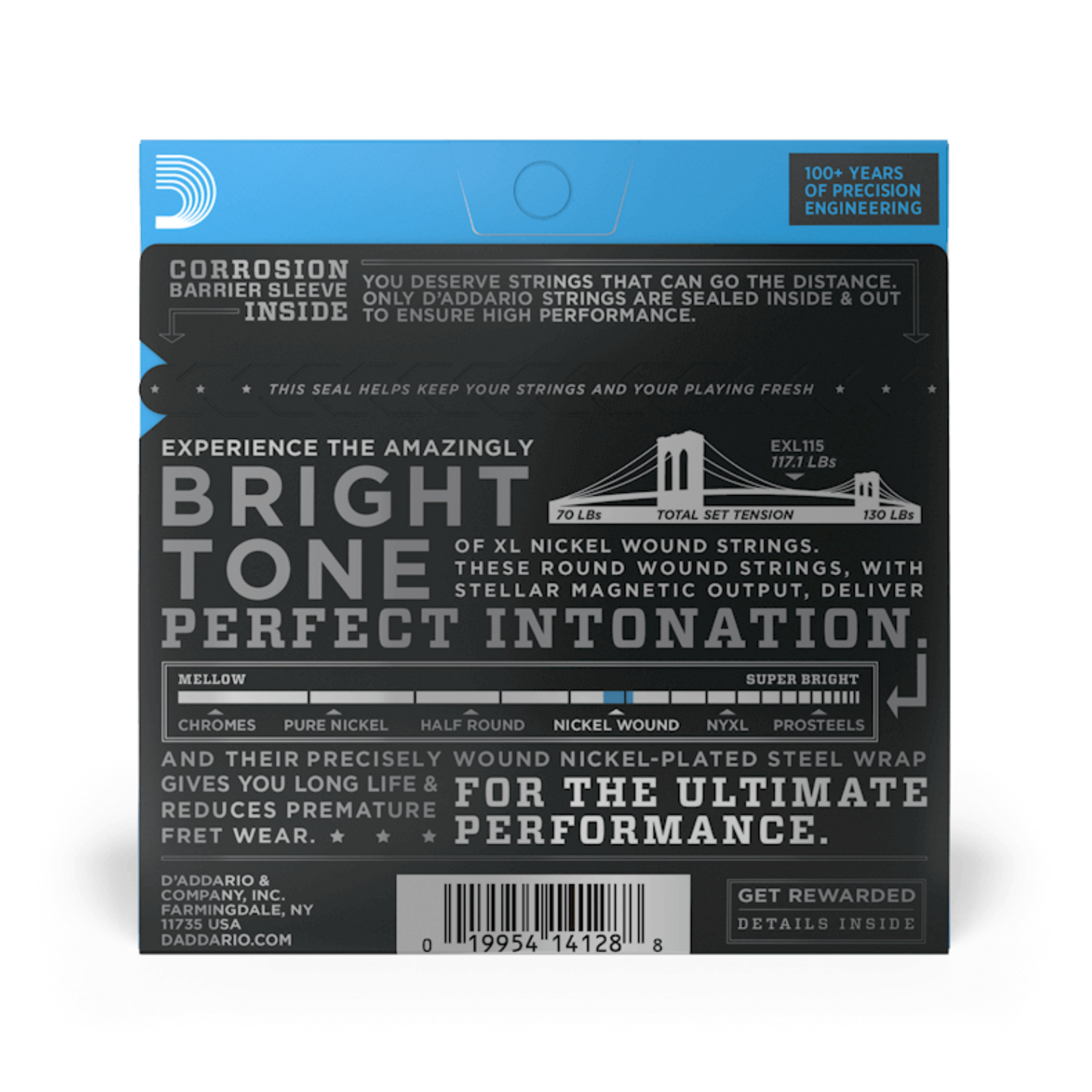 D'Addarío Electric Nickel Wound EXL115