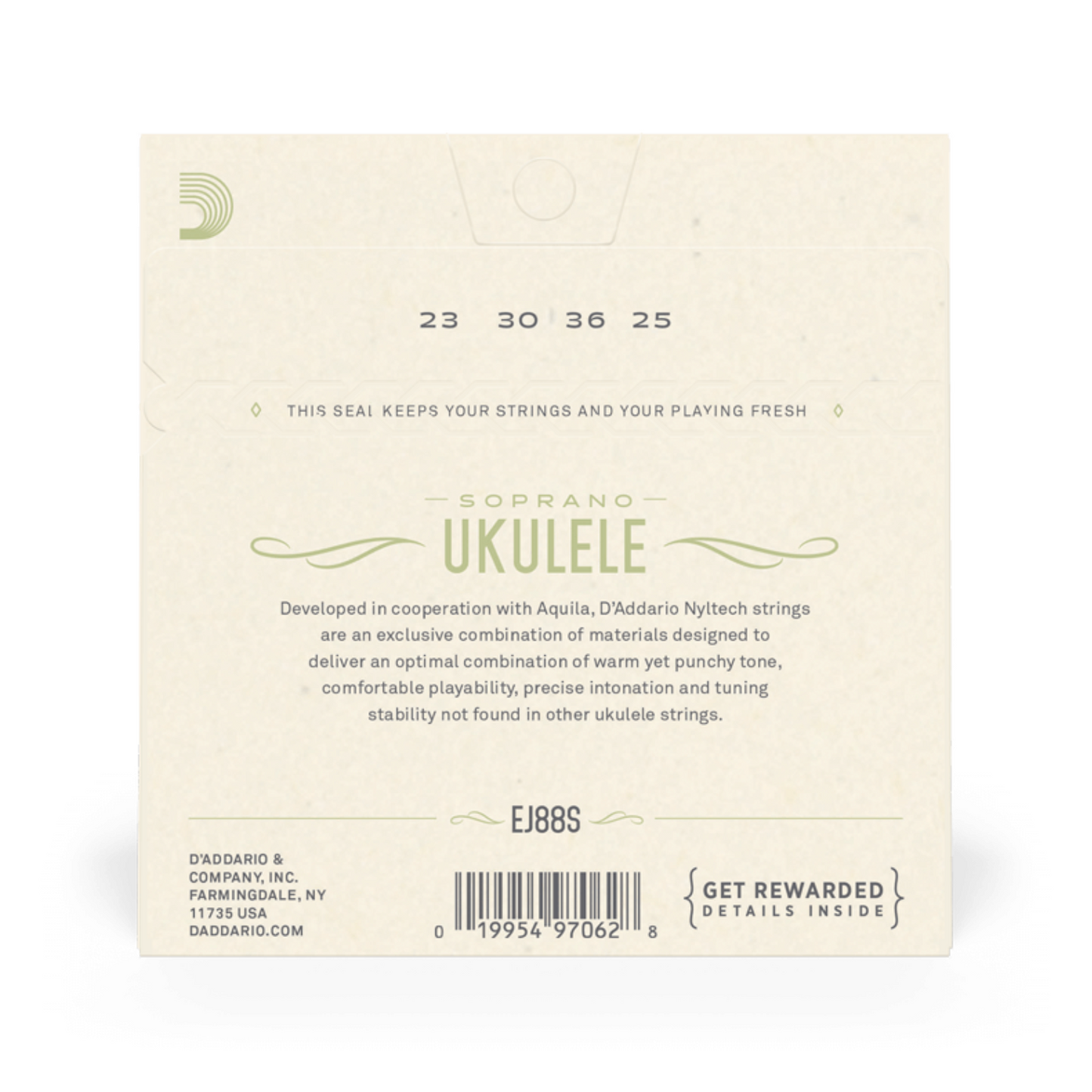 Cuerdas Para Ukulele Soprano Daddario Nyltech EJ88S