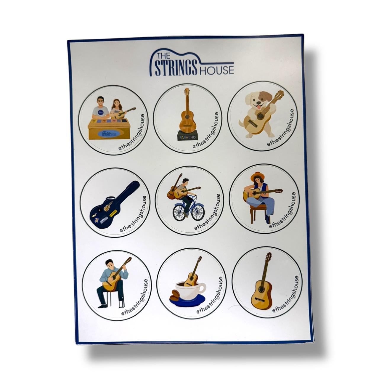 Plantilla De Stickers The Strings House Diferentes Diseños