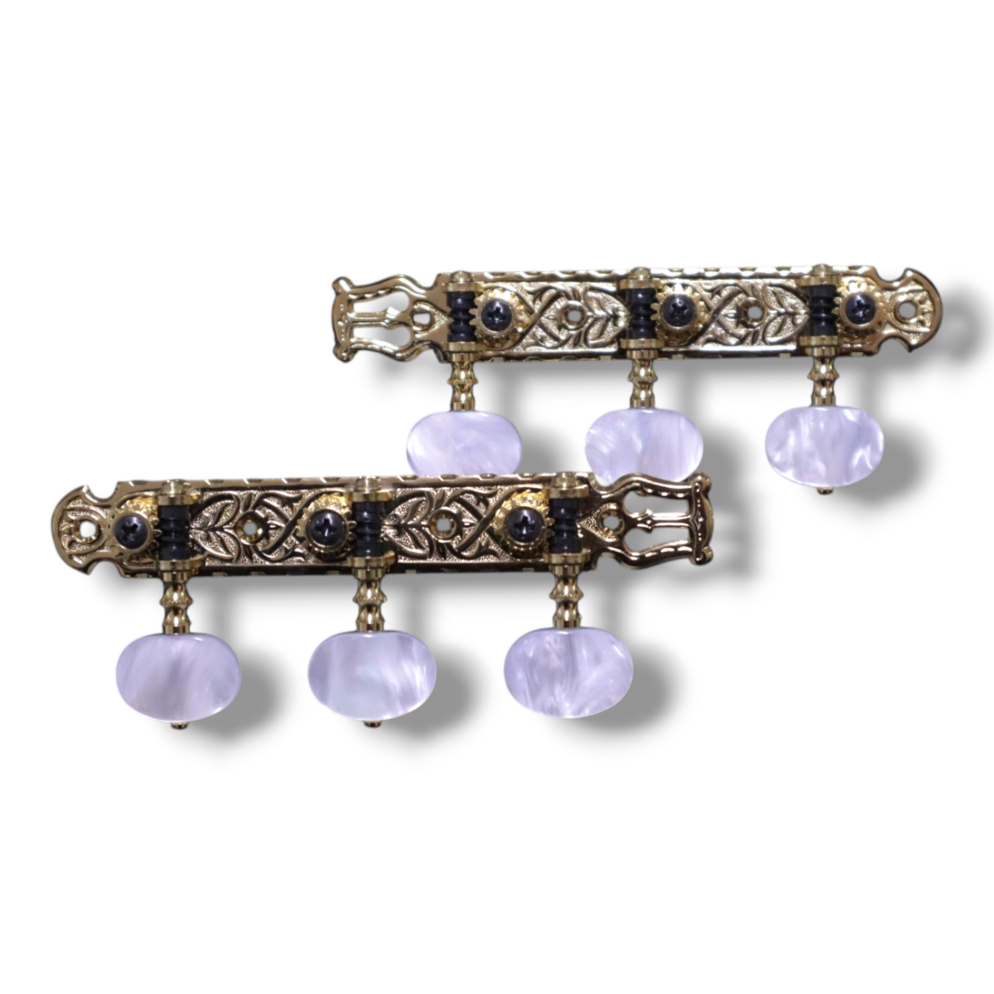 Gotoh 35G16002W Maquinaria Dorada Con Lira Para Guitarra Clásica Gold 1:14