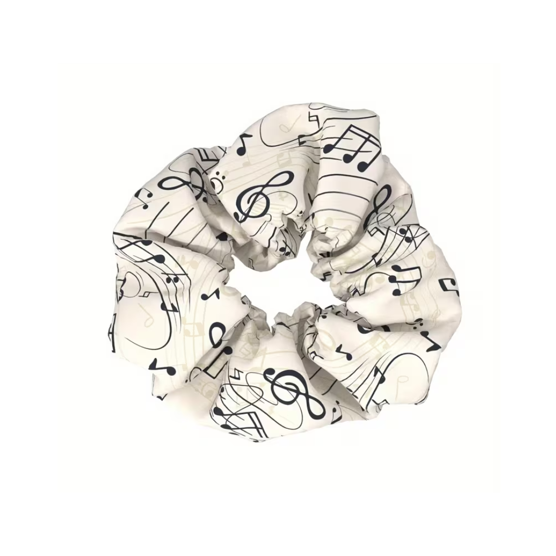 Scrunchie Dona de Cabello Notas Musicales