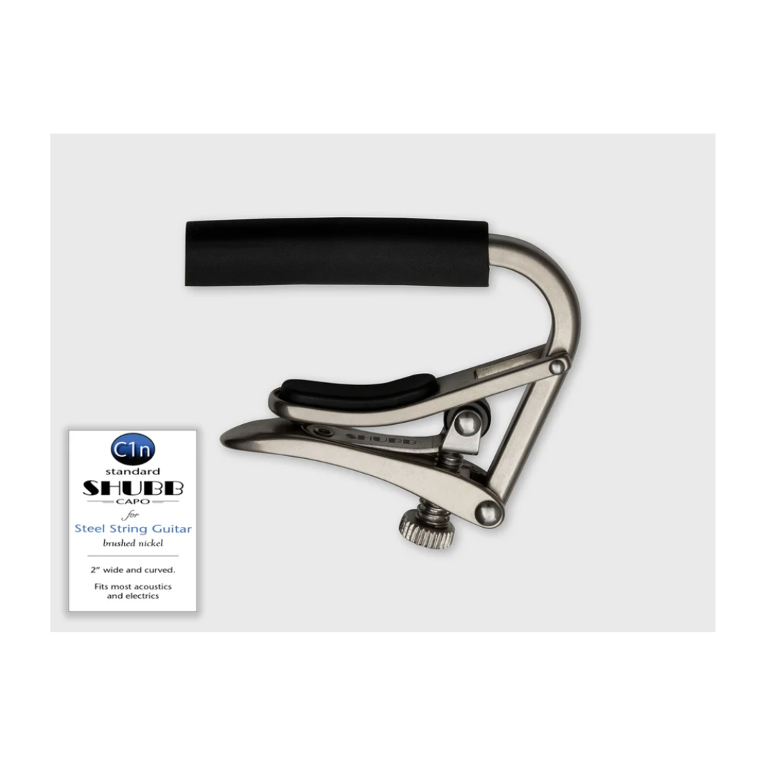 Capo Para Guitarra de Cuerdas de Metal Shubb C1n Níquel Mate