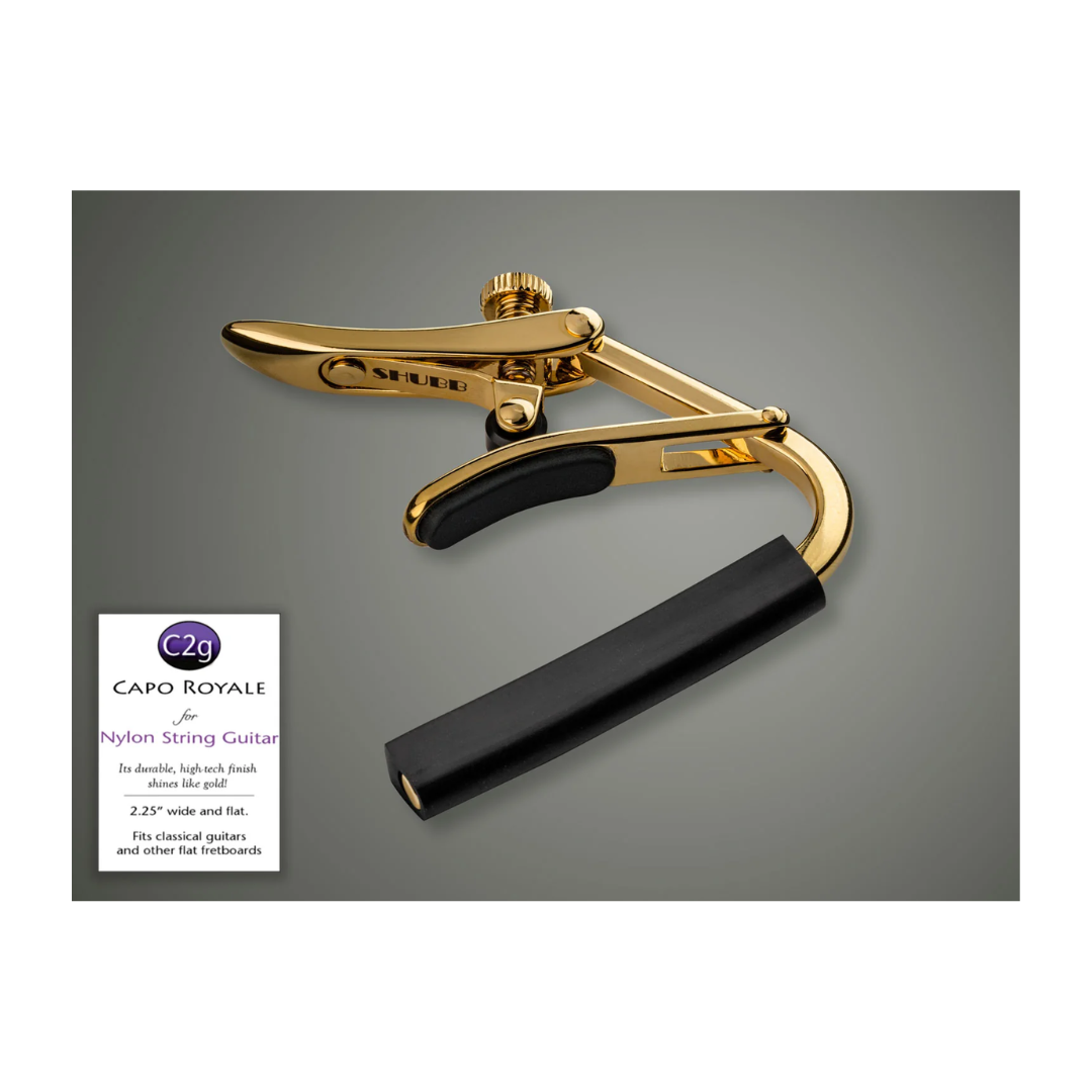 Capo Para Guitarra Clásica Nylon Shubb C2g Dorado