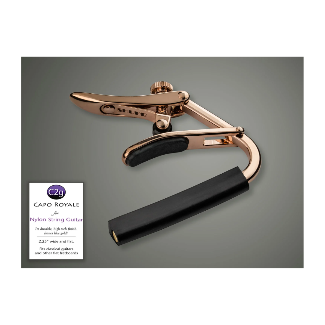 Capo Para Guitarra Clásica Nylon Shubb C2g Rose Oro Rosa