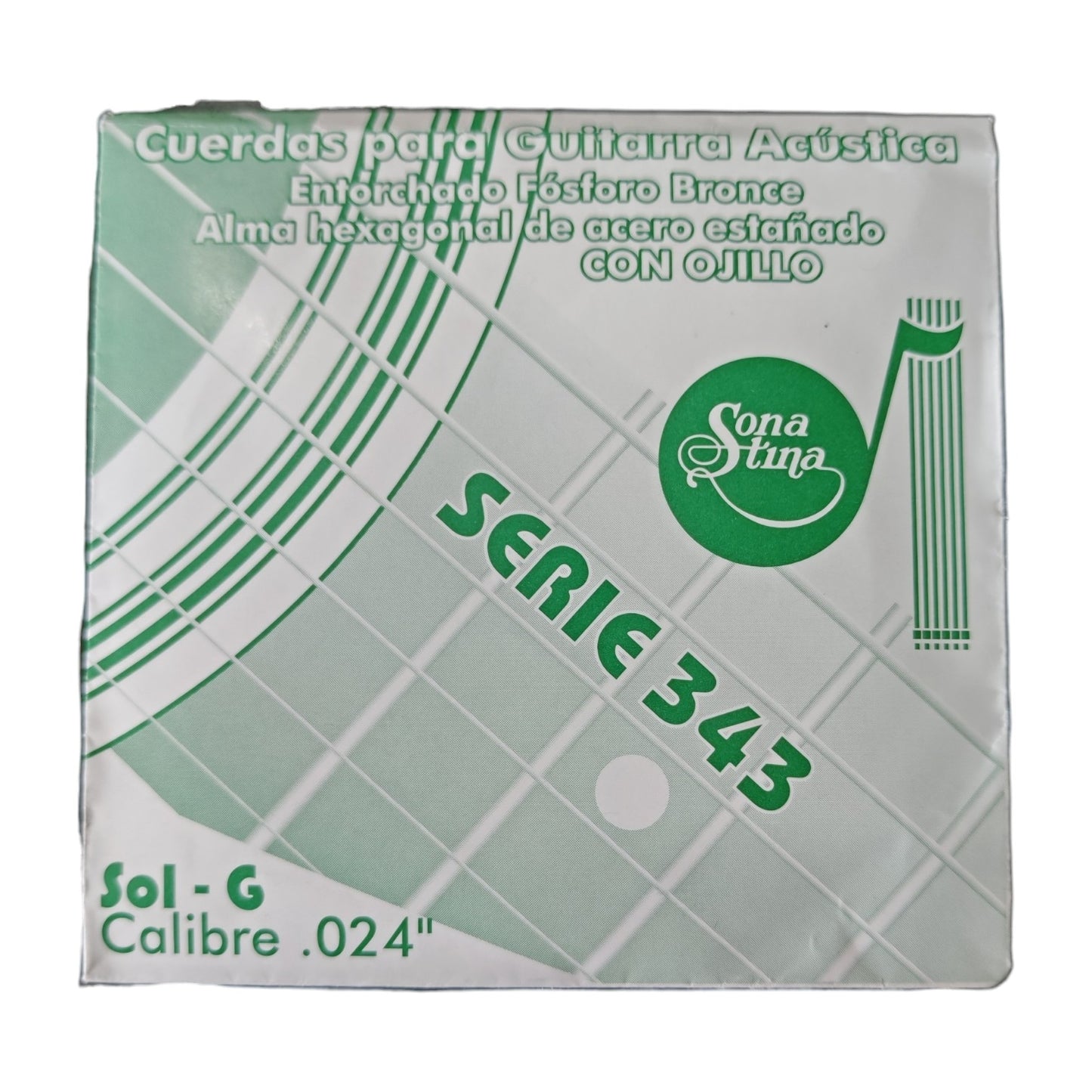 Sonatina Premier Serie 343 3ª Cuerda (G) Entorchado Fósforo Bronce Calibre .024"