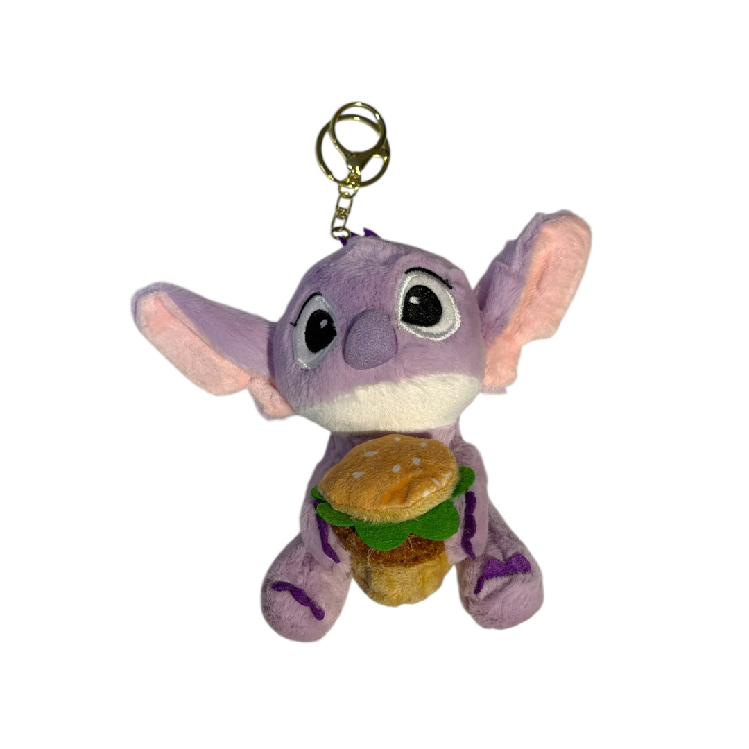 Stitch con Hamburguesa Mini Peluche Llavero