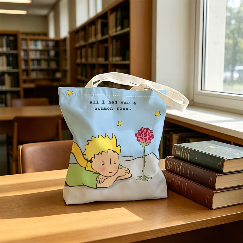 Tote Bag Principito "All I Had Was a Common Rose"