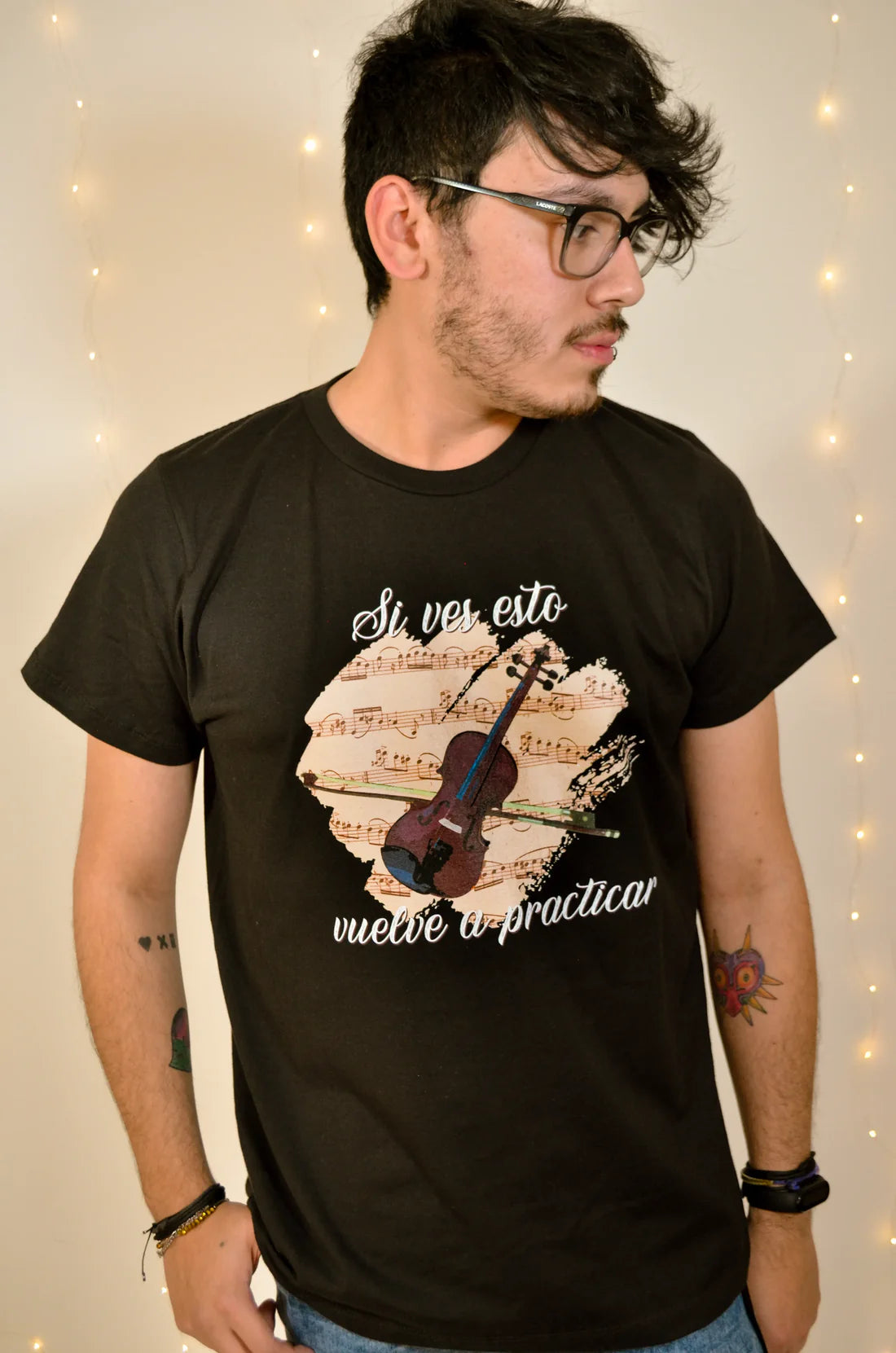 Playera Si Ves Esto Vuelve A Practicar Violín Negro