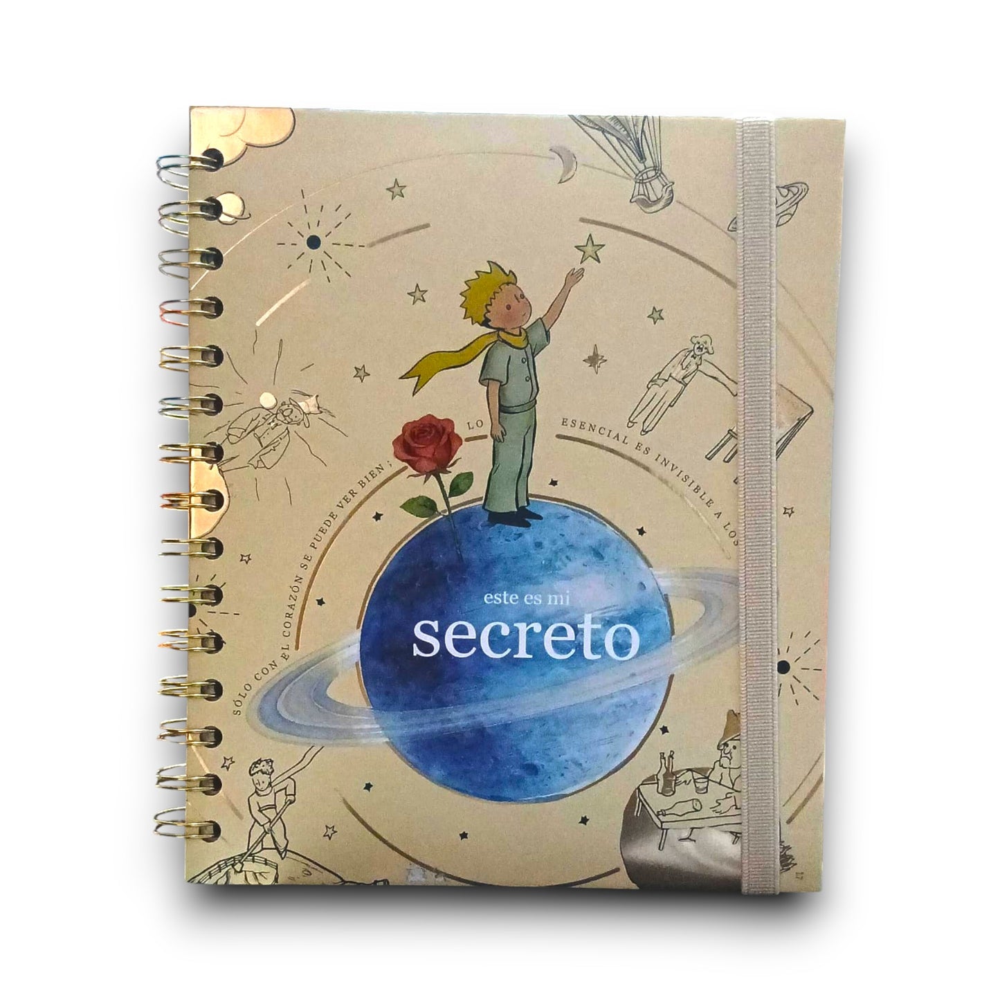 Libreta Espiral El Principito "Este Es Mi Secreto"