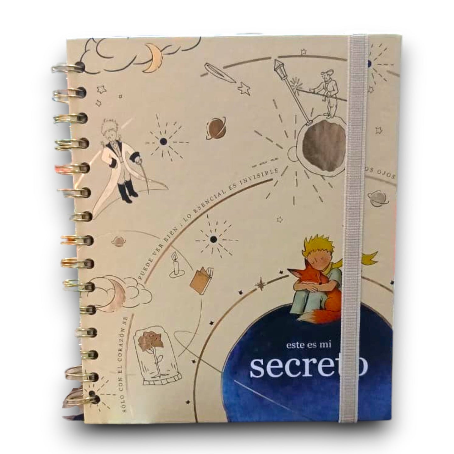 Libreta Espiral El Principito "Este Es Mi Secreto"