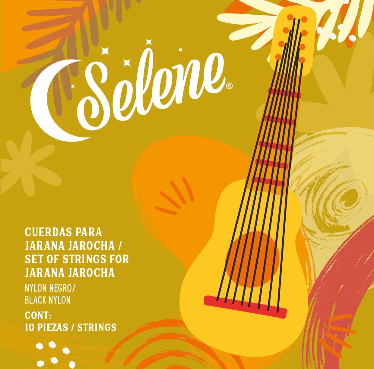 Selene Cuerdas Jarana Jarocha Nylon Negro 05-JAJ