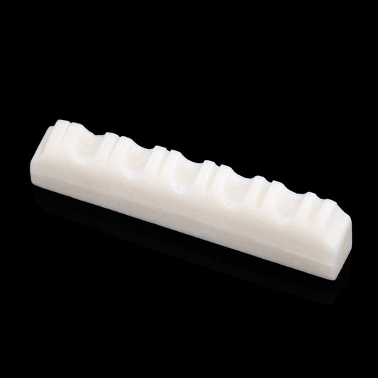 Cejilla Superior Ranurada para Guitarra Acústica Hueso de Res 43 x 6 x 9 mm