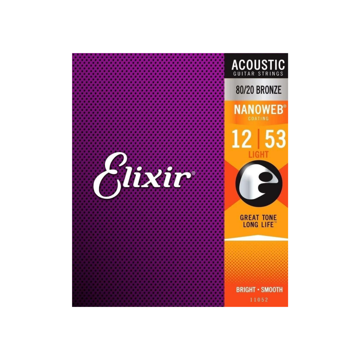 Elixir Acoustic 80/20 Bronze with Nanoweb Coating Light 12/53