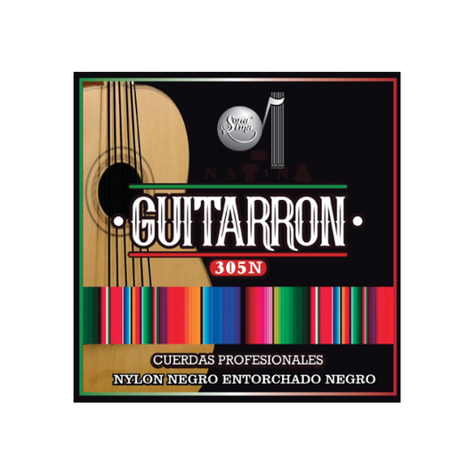 Sonatina 305N Para Guitarrón Nylon Negro