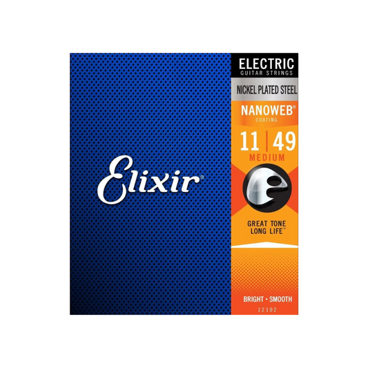 Elixir Electric Nickel Plated Steel with Nanoweb Coating 11/49