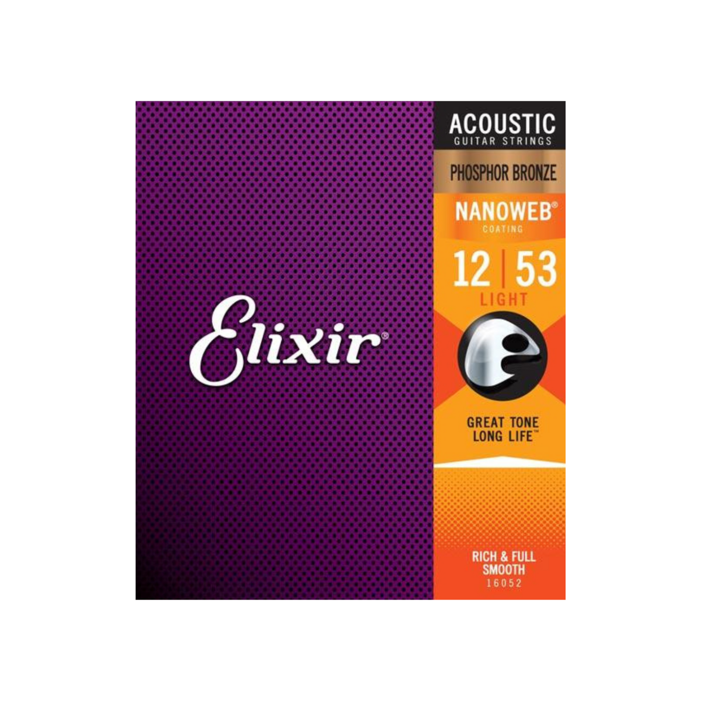 Elixir Acoustic Phosphor Bronze with Nanoweb Coating Light 12/53