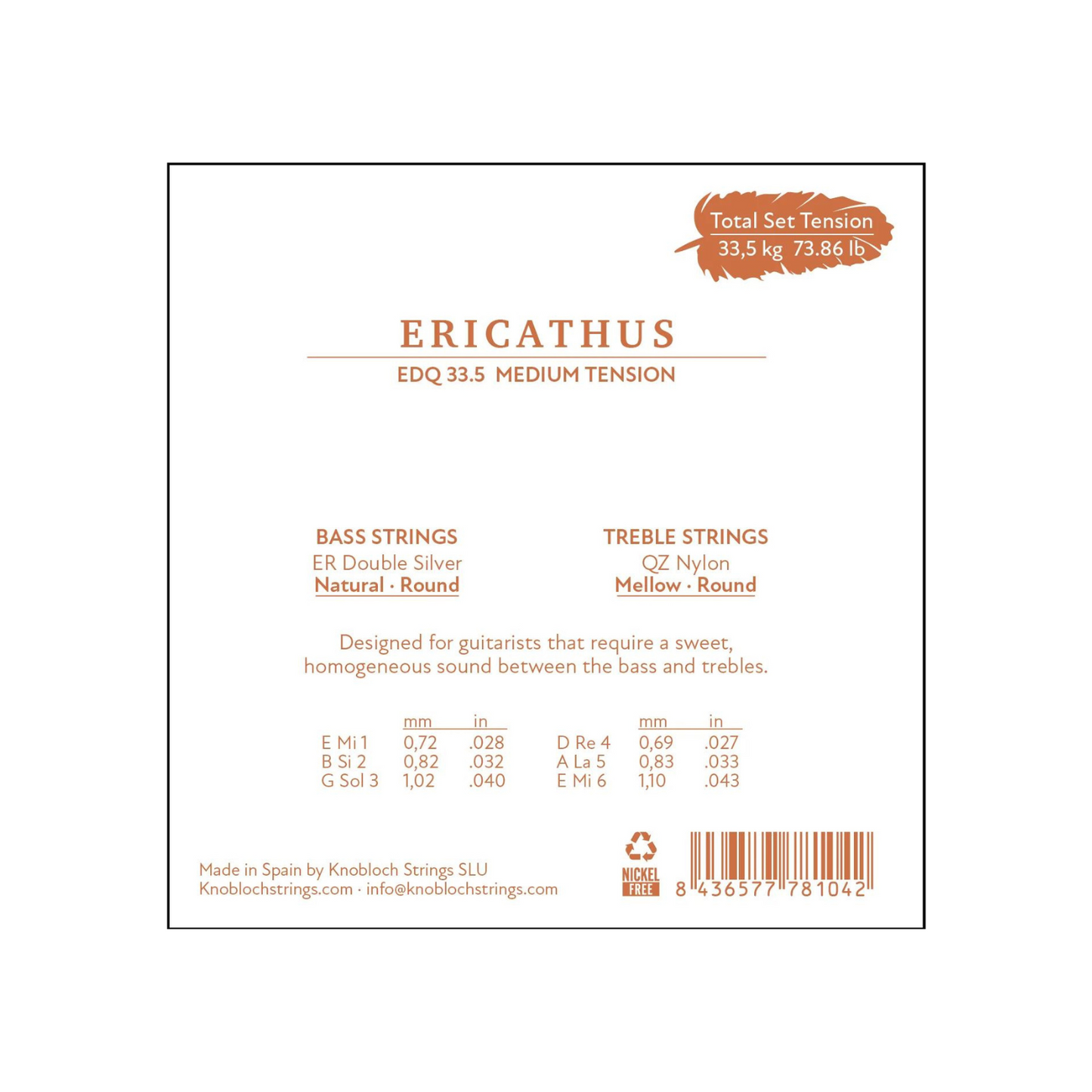 Knobloch Erithacus Qz Nylon Media EDQ 33.5