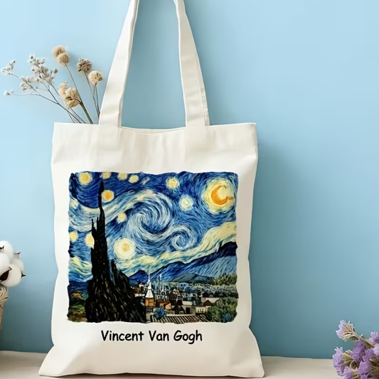 Bolsa Tipo Totebag "La Noche Estrellada"