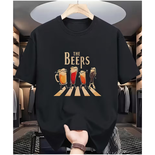 Playera Diseño "The Beers" Color Negro
