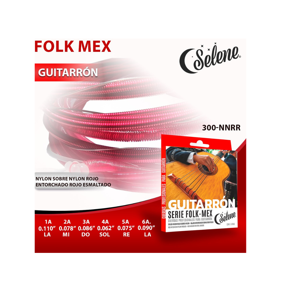 Selene Serie Folk-Mex Cuerdas profesionales para guitarrón