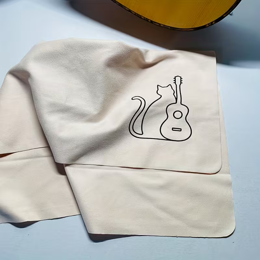 Paño Para Limpieza de Guitarra Diseño Gato