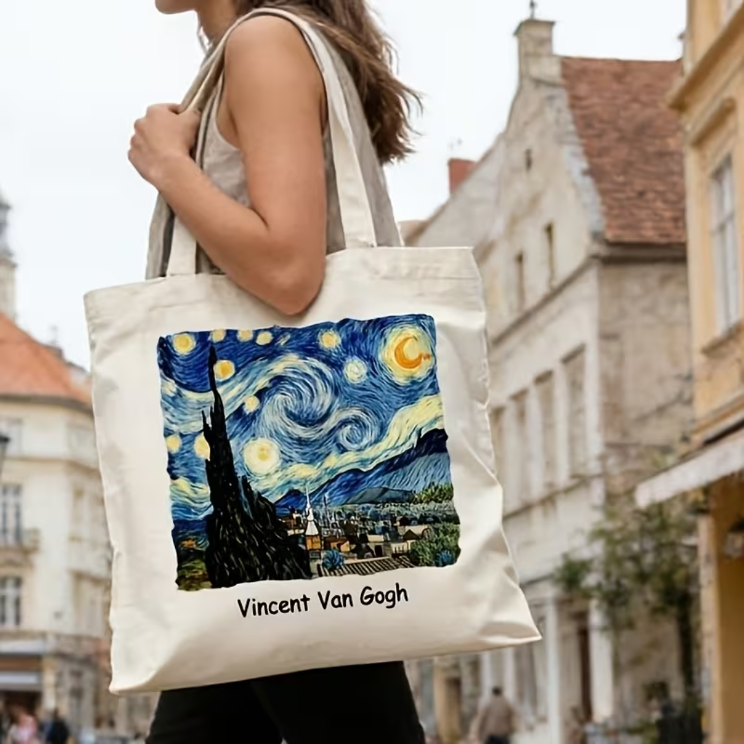 Bolsa Tipo Totebag "La Noche Estrellada"