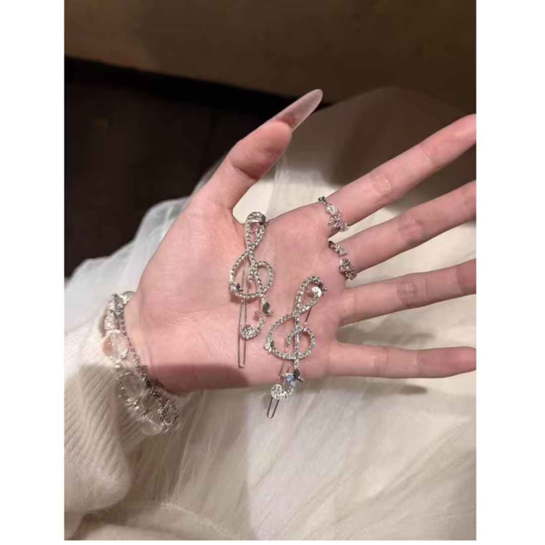 Pinza Para Cabello Forma Nota Musical