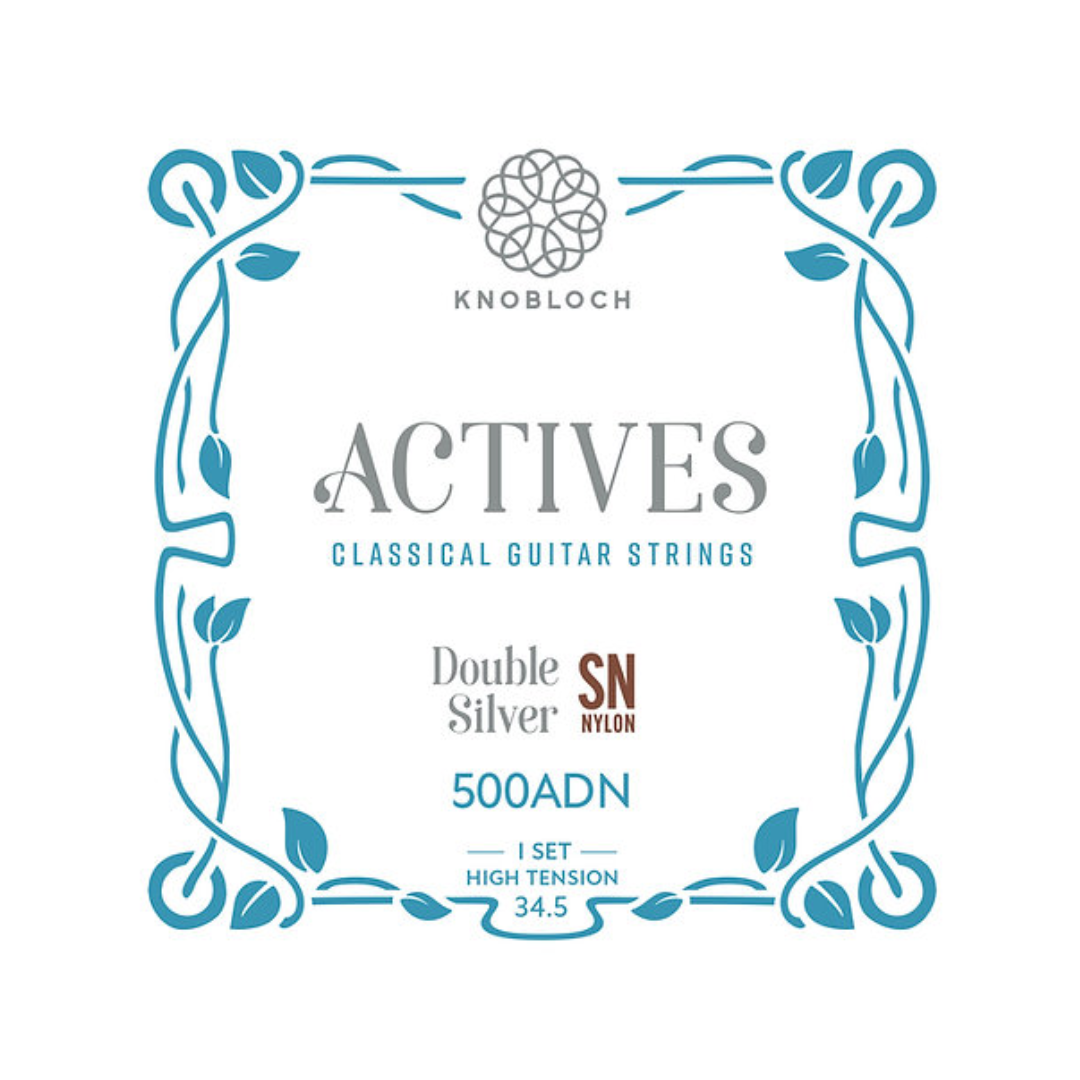 Cuerdas de Guitarra Clásica Knobloch Actives SN Nylon Double Silver 500ADN Tensión Alta
