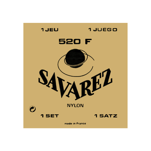 Savarez 520F Nylon Tradicional Nylon Tercera Entorchada Tension Alta