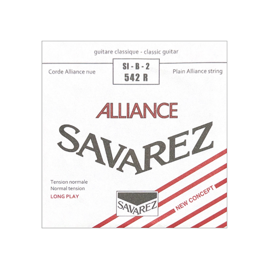 Savarez 542 R B2 SI Segunda Cuerda Suelta Carbon Tensión Normal