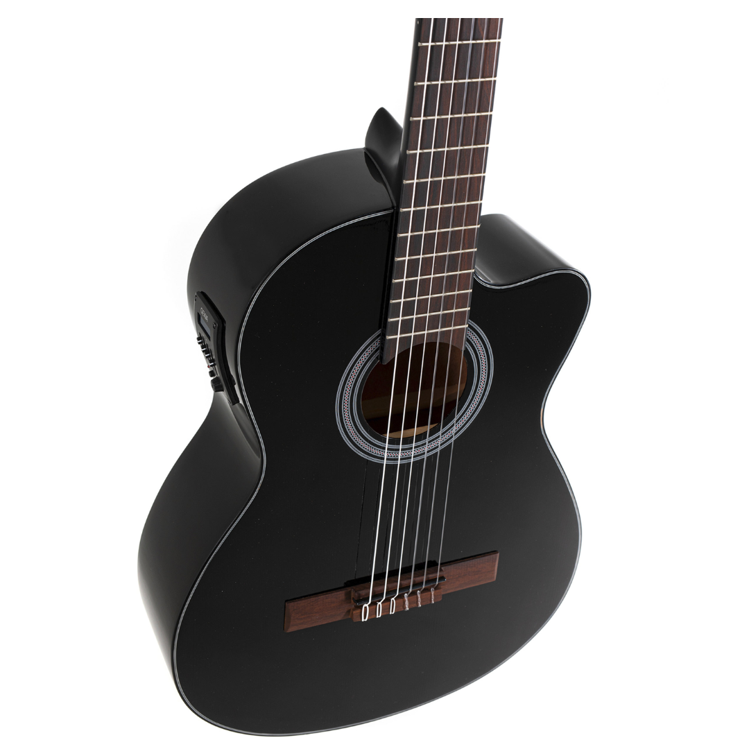 Guitarra Electroacústica GEWA Tapa de Cedro Negra